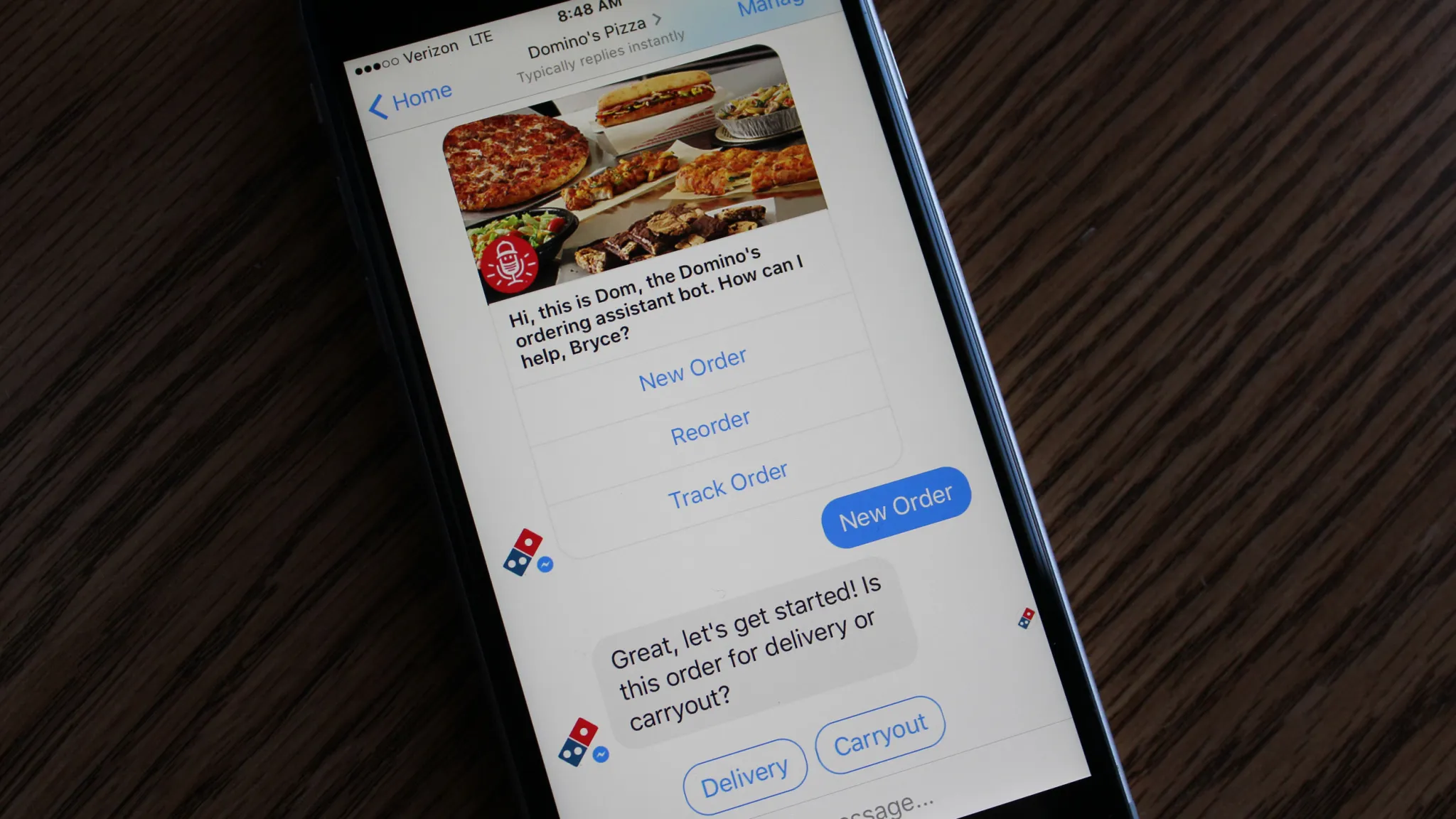 Domino's Pizza AI Chatbot - Dom